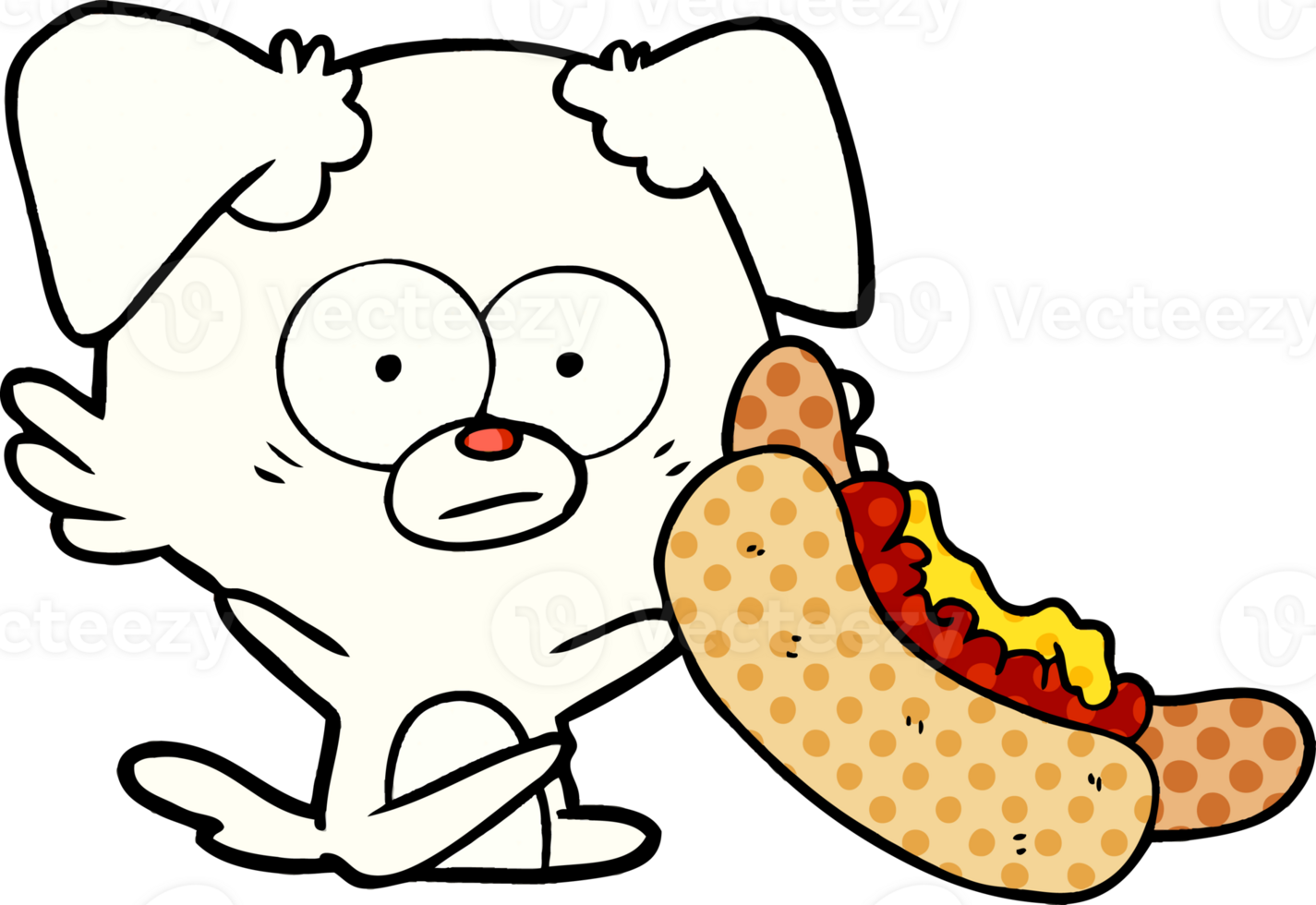 nervous dog cartoon png