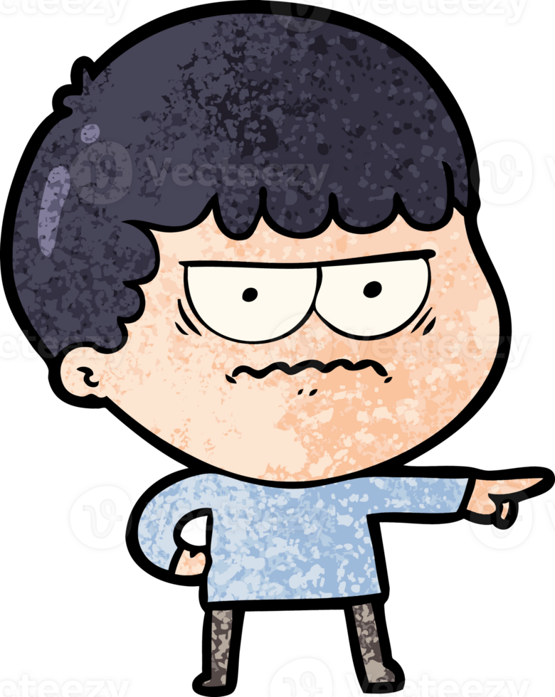 cartoon annoyed man png