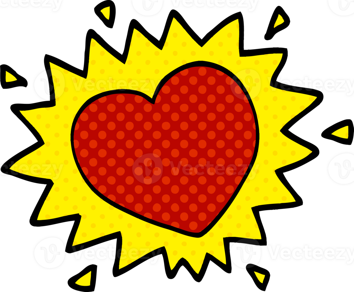 cartoon doodle love heart png