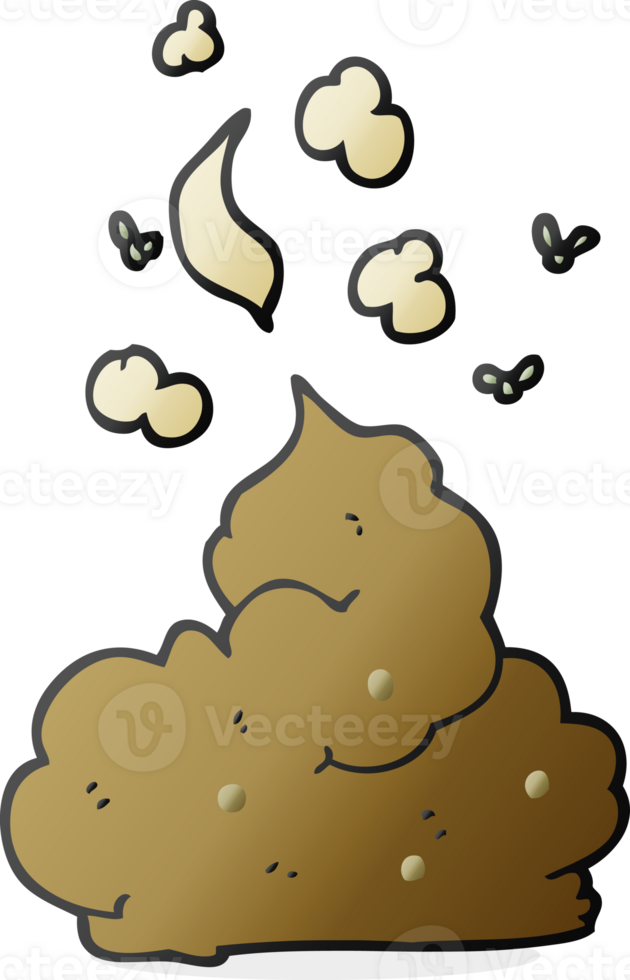 hand drawn cartoon gross poop png