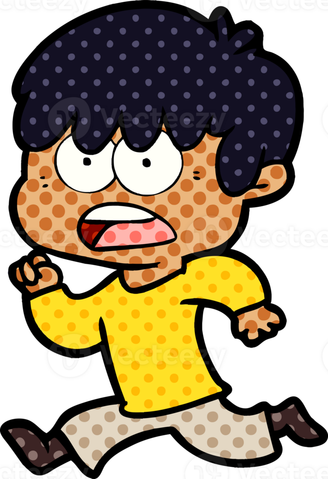 worried cartoon boy png