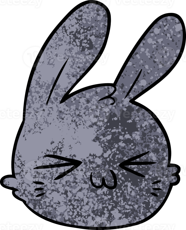cartoon rabbit face png