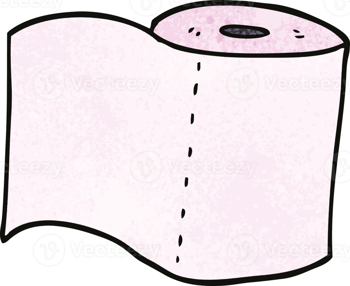 cartoon doodle toilet roll png