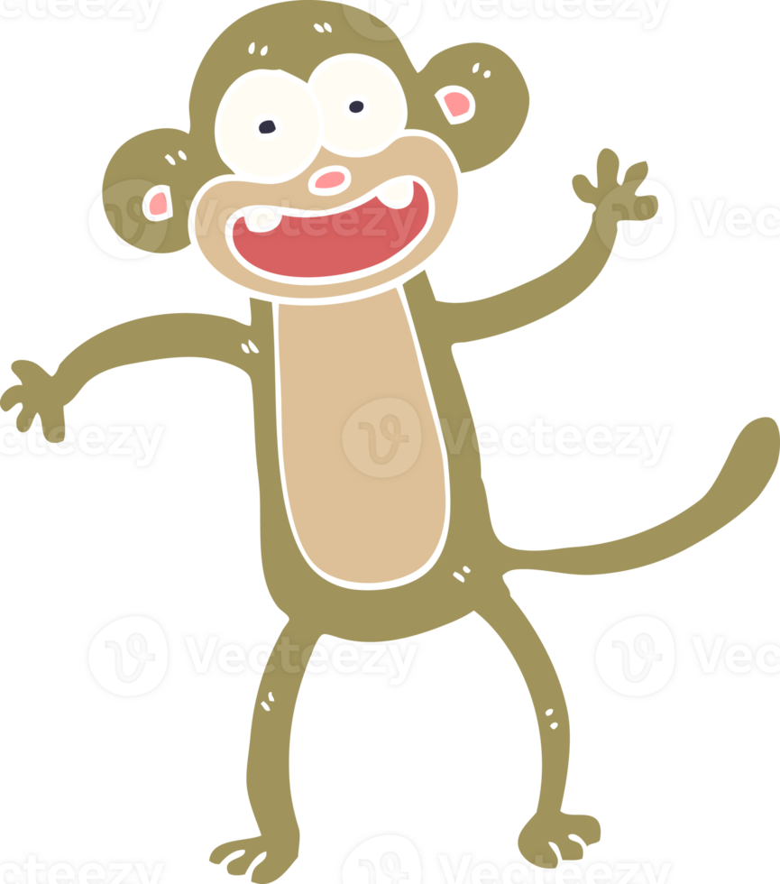 cartoon doodle crazy monkey png