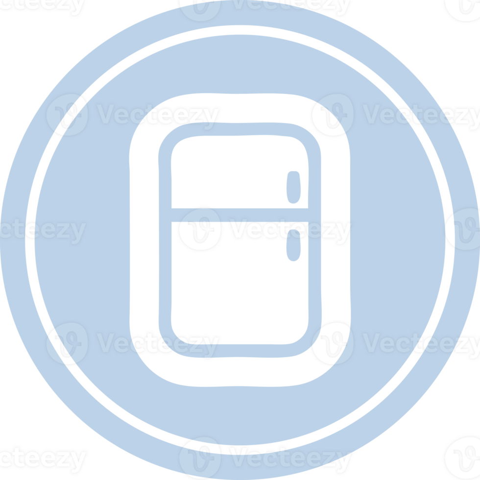 kitchen refrigerator circular icon symbol png