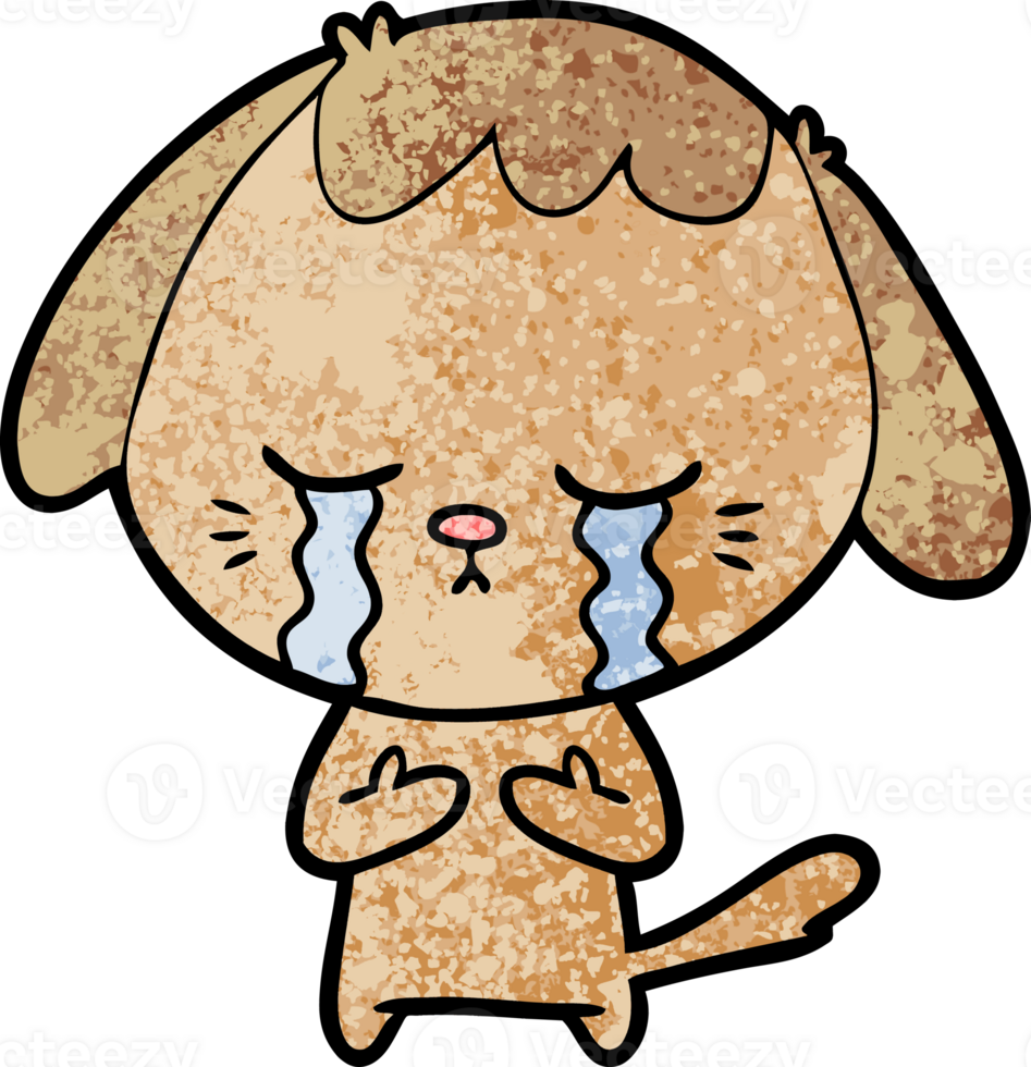 cartoon crying dog png