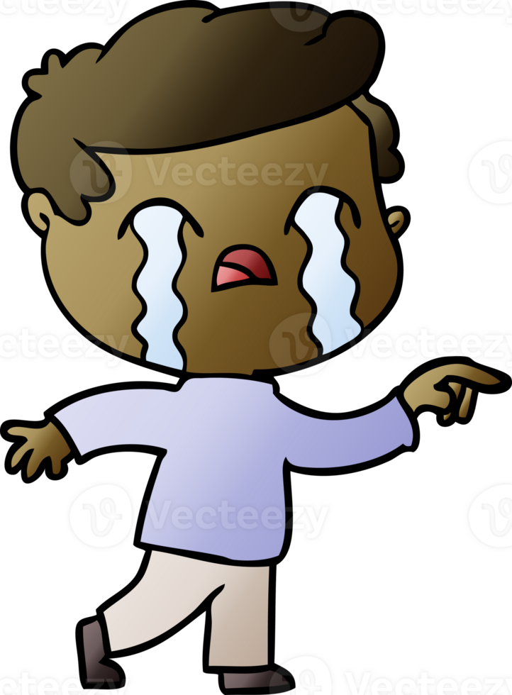 cartoon man crying png