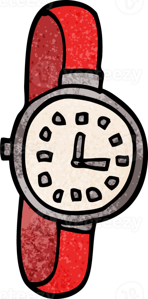 cartoon doodle watch png