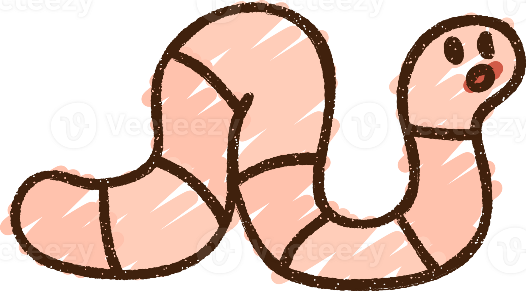 Worm Chalk Drawing png