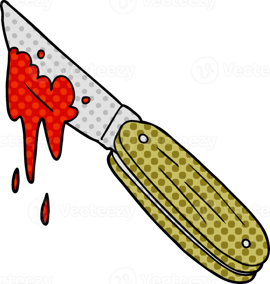 cartoon bloody knife png