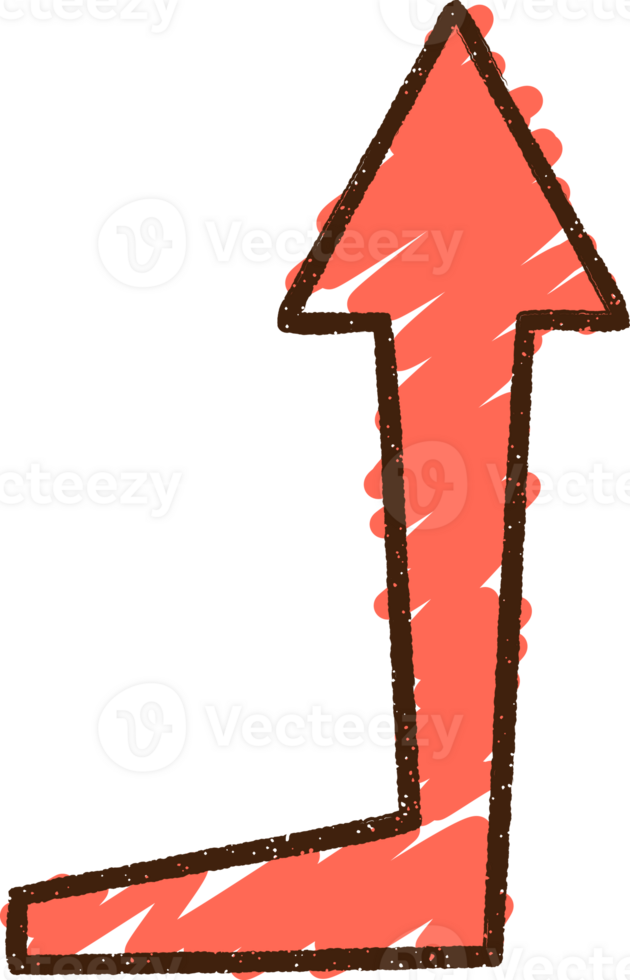 Bent Arrow Chalk Drawing png