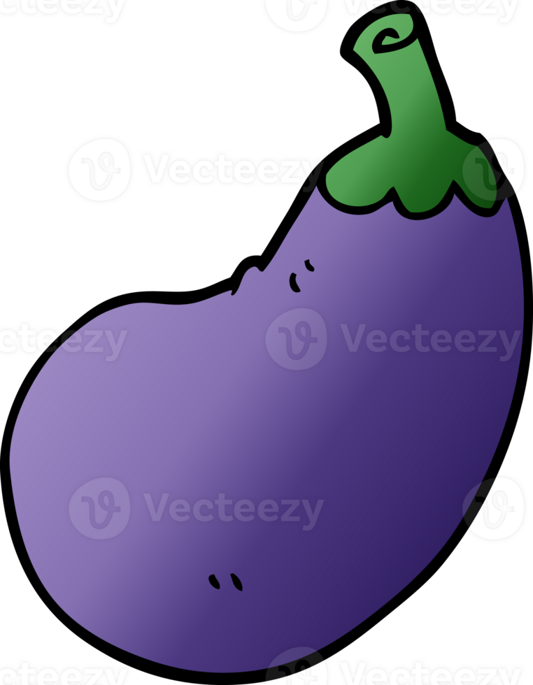 cartoon doodle eggplant png