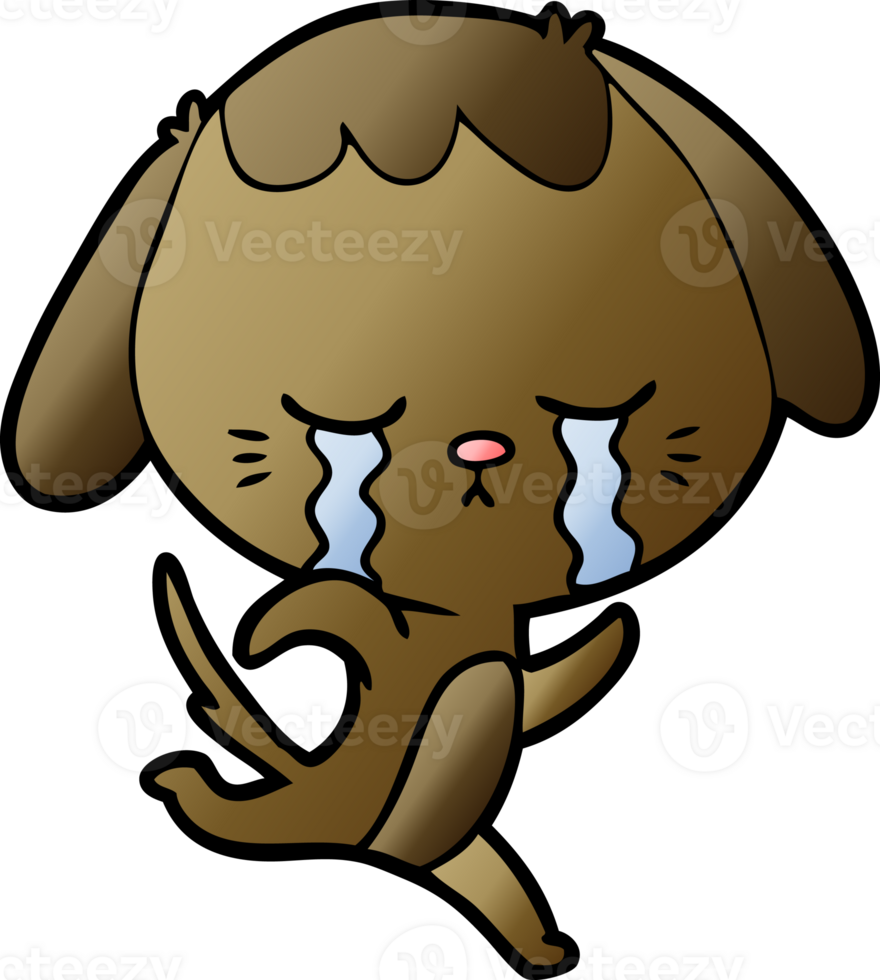 cartoon dog crying png