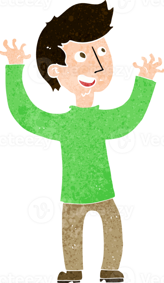cartoon happy man png