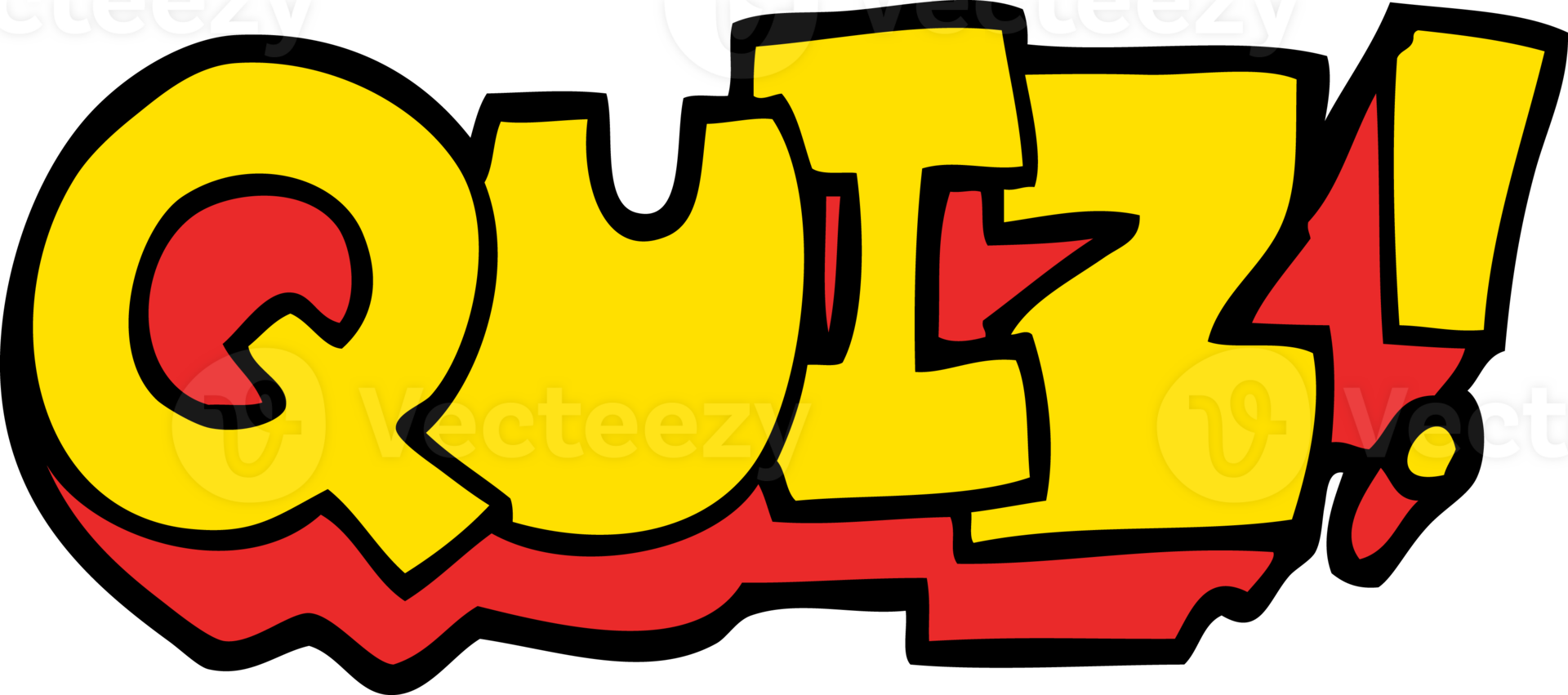 hand drawn doodle style cartoon word quiz png