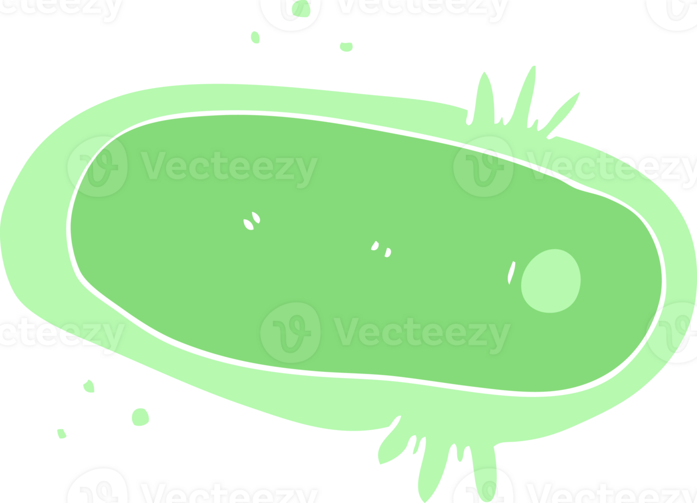 flat color style cartoon amoeba png