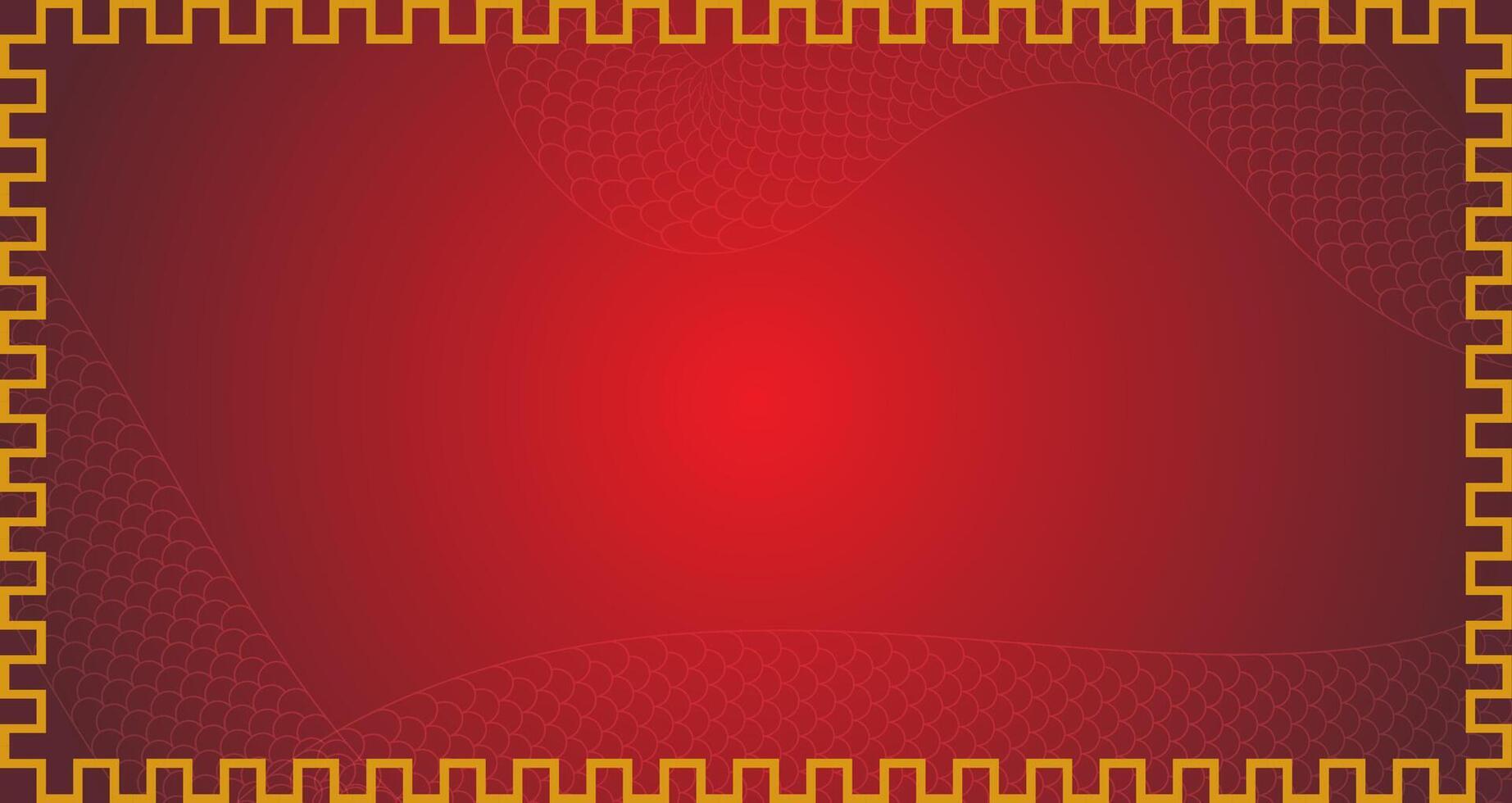 un vacío rojo bandera. contento nuevo chino año. ilustración vector