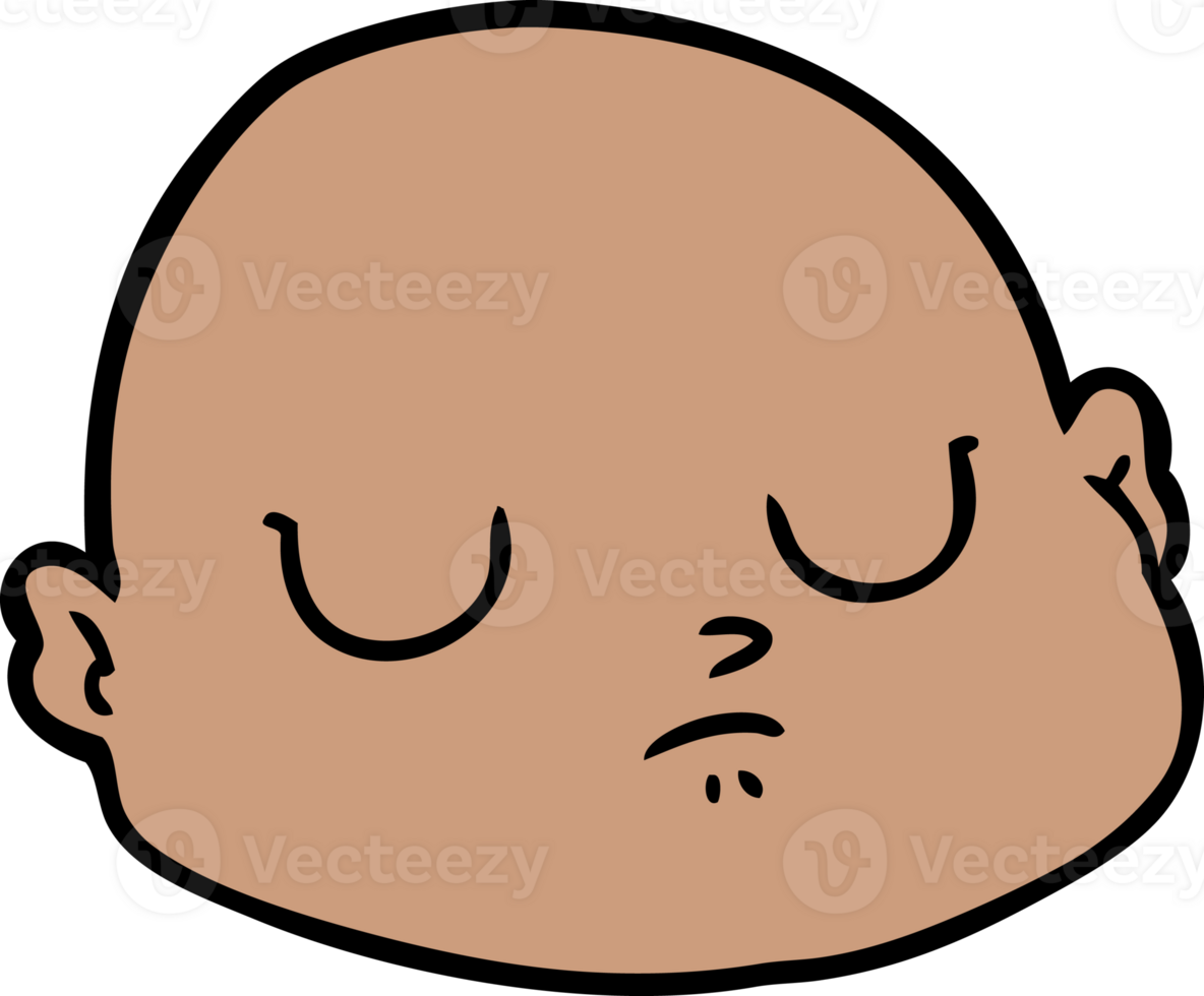 cartoon bald man png