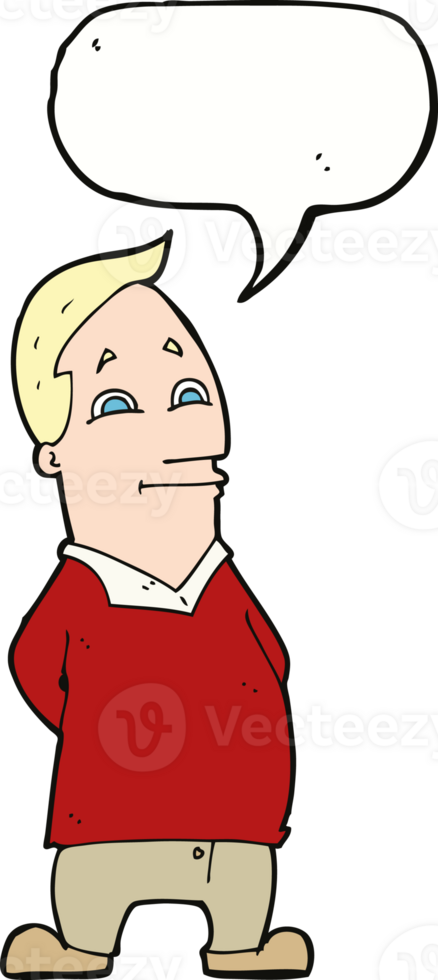 cartoon friendly man with speech bubble png