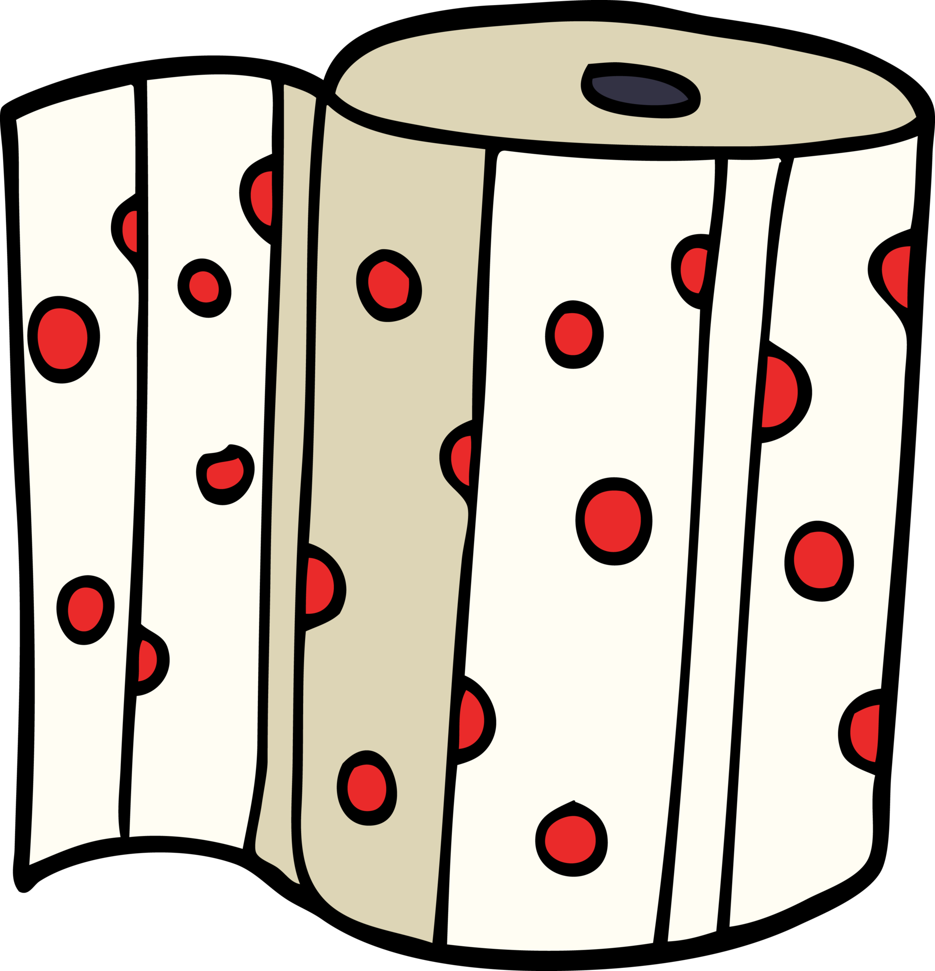 cartoon doodle kitchen roll 45000236 PNG