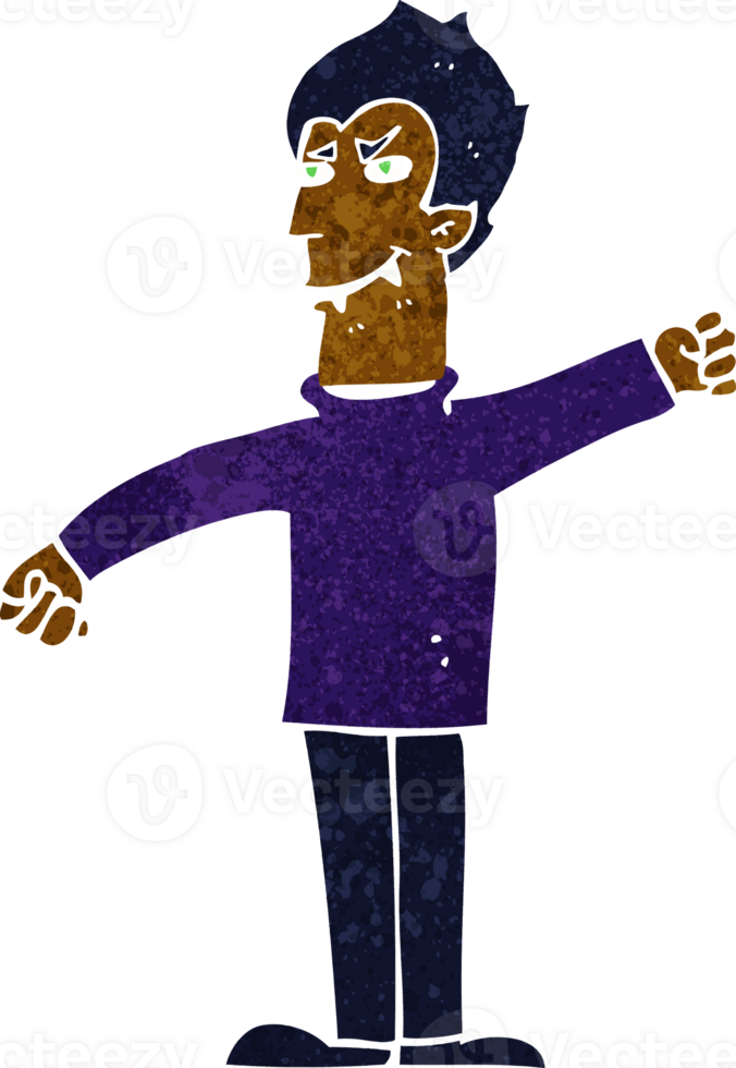 cartoon vampire man png