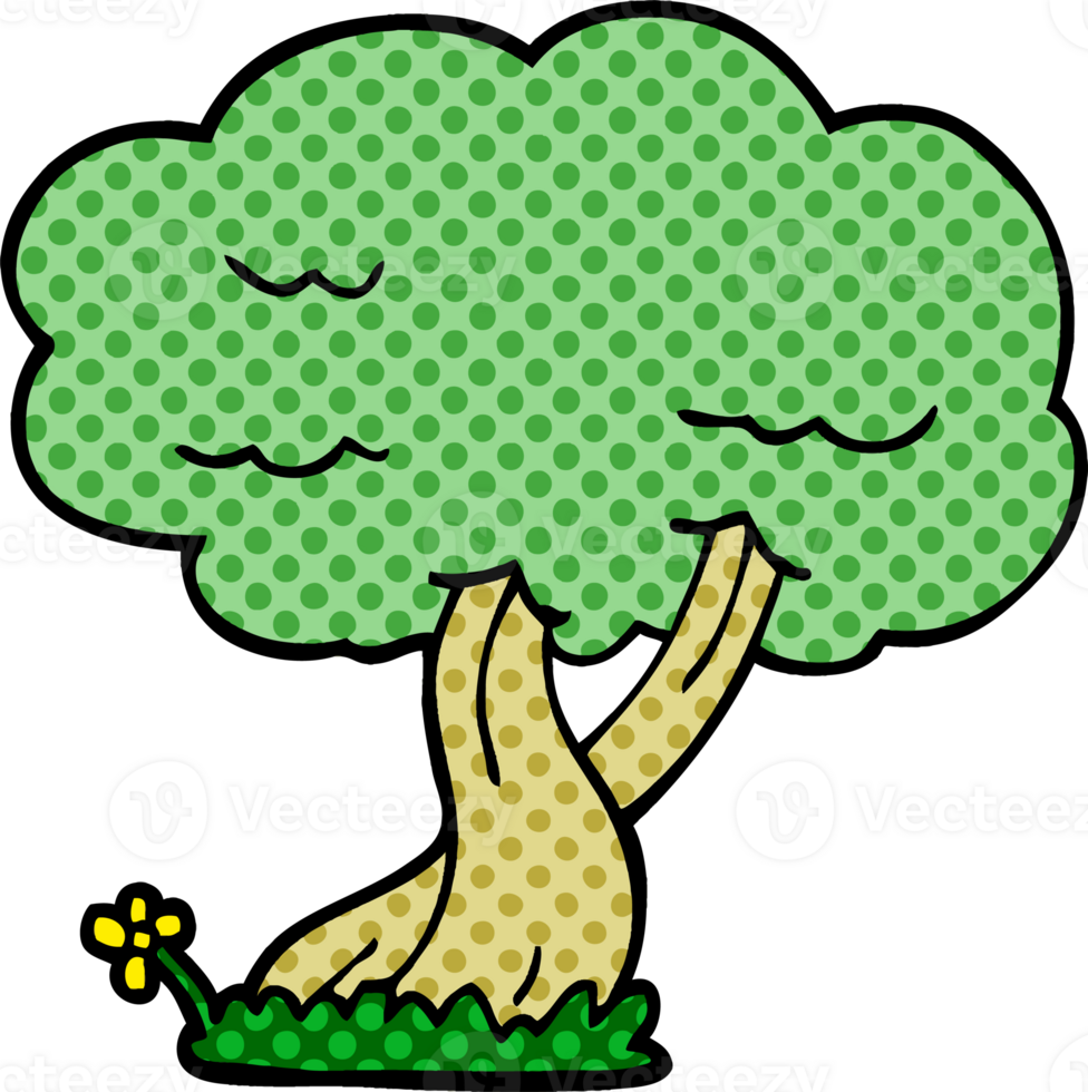cartoon doodle tree png