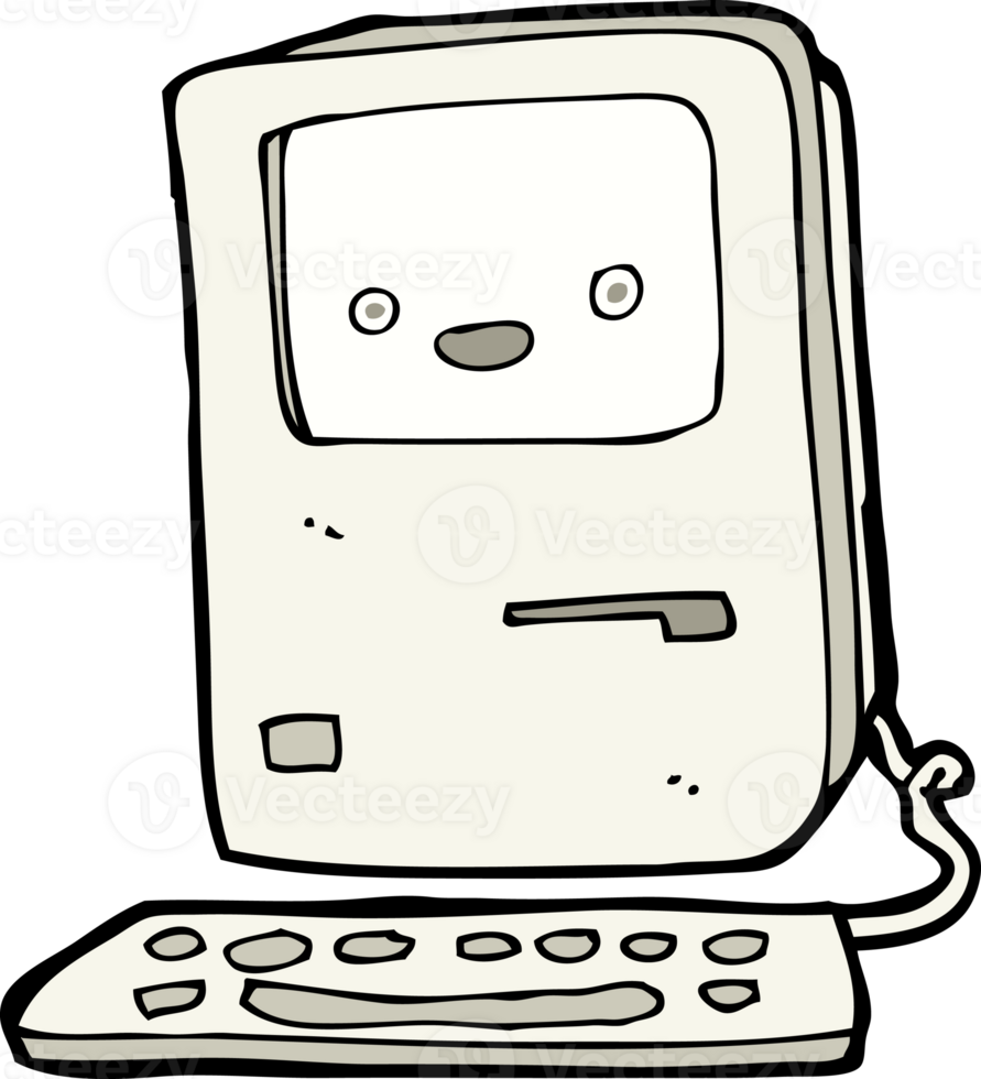cartoon old computer png