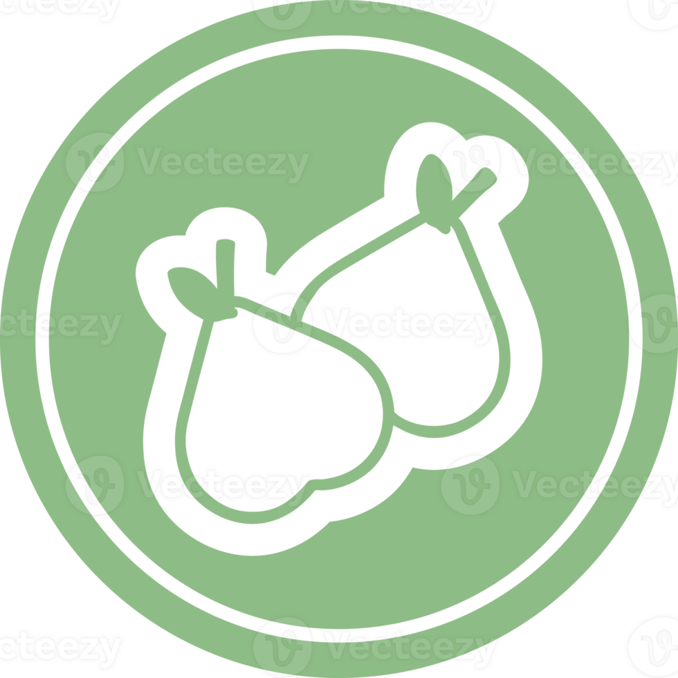 organic pears circular icon symbol png