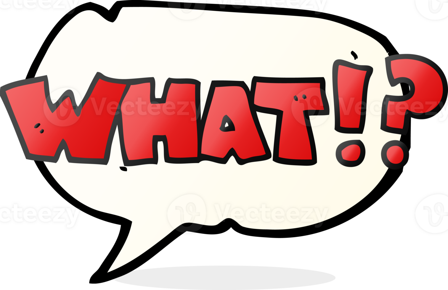 hand drawn speech bubble cartoon shout WHAT png