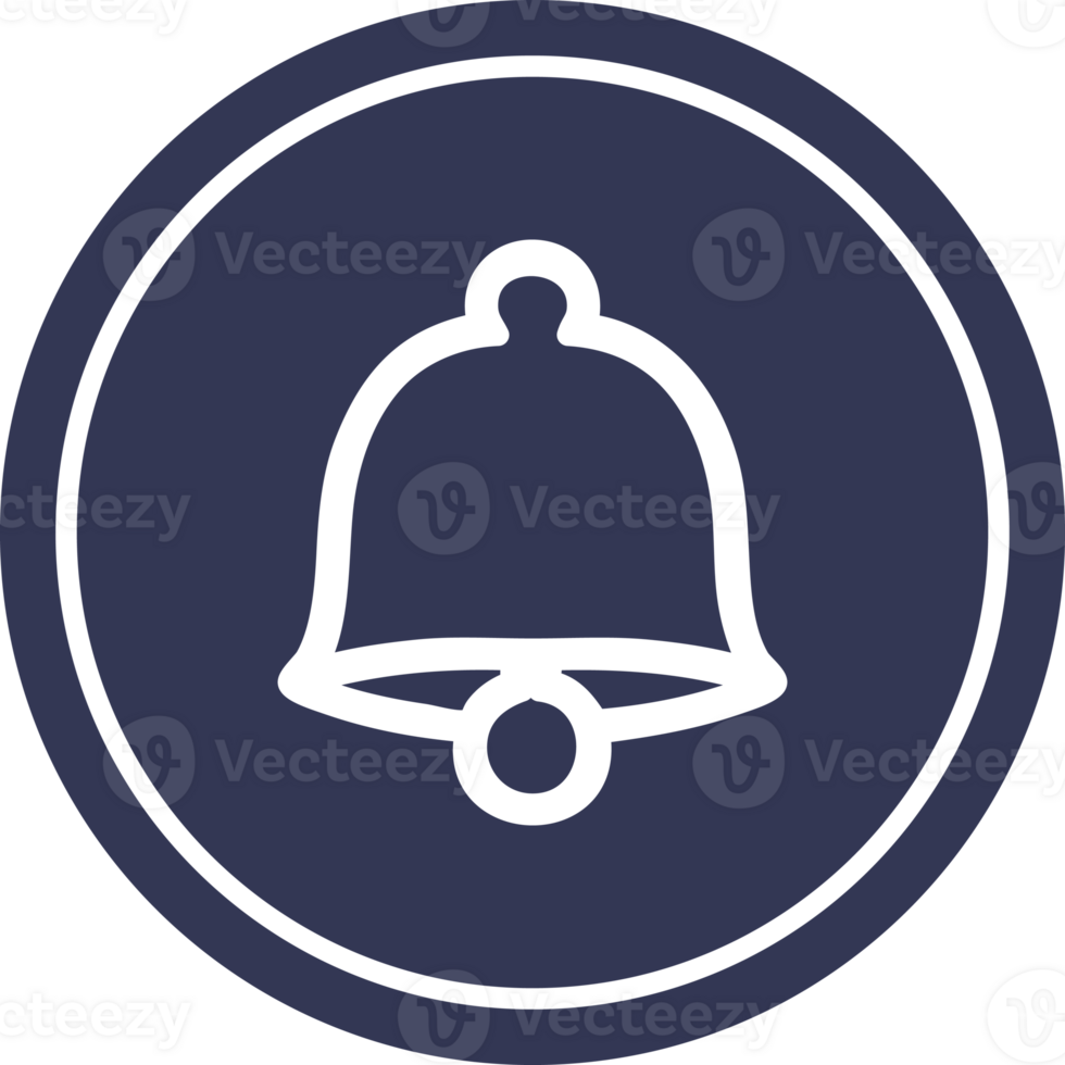 old bell circular icon symbol png