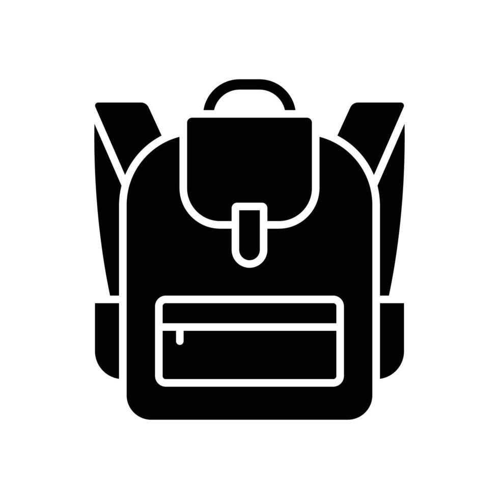 school bag icon design template simple and clean vector