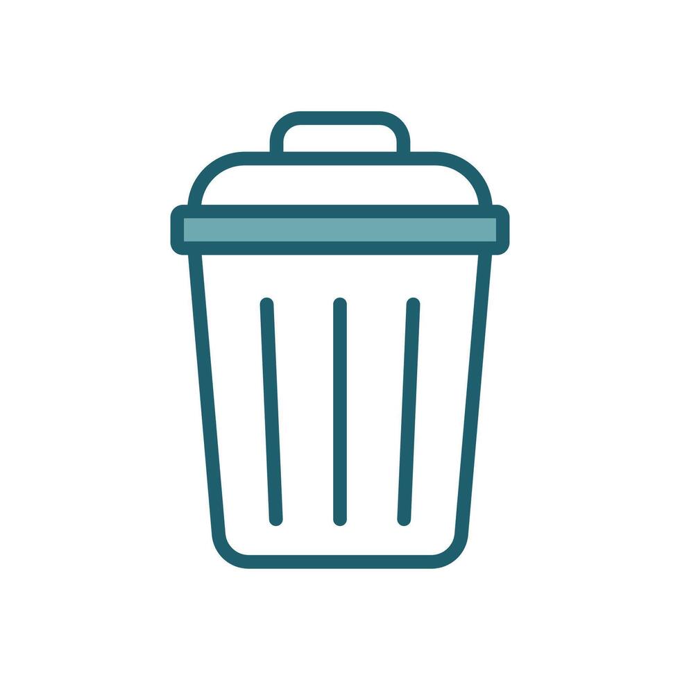 trash can icon design template simple and clean vector