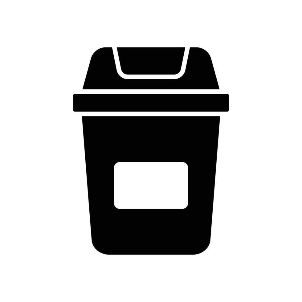 trash can icon design template simple and clean vector