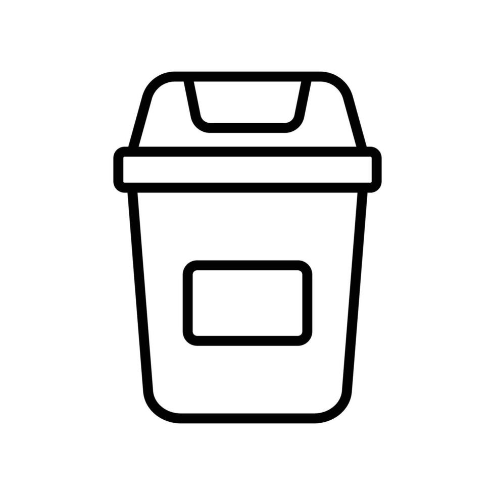 trash can icon design template simple and clean vector