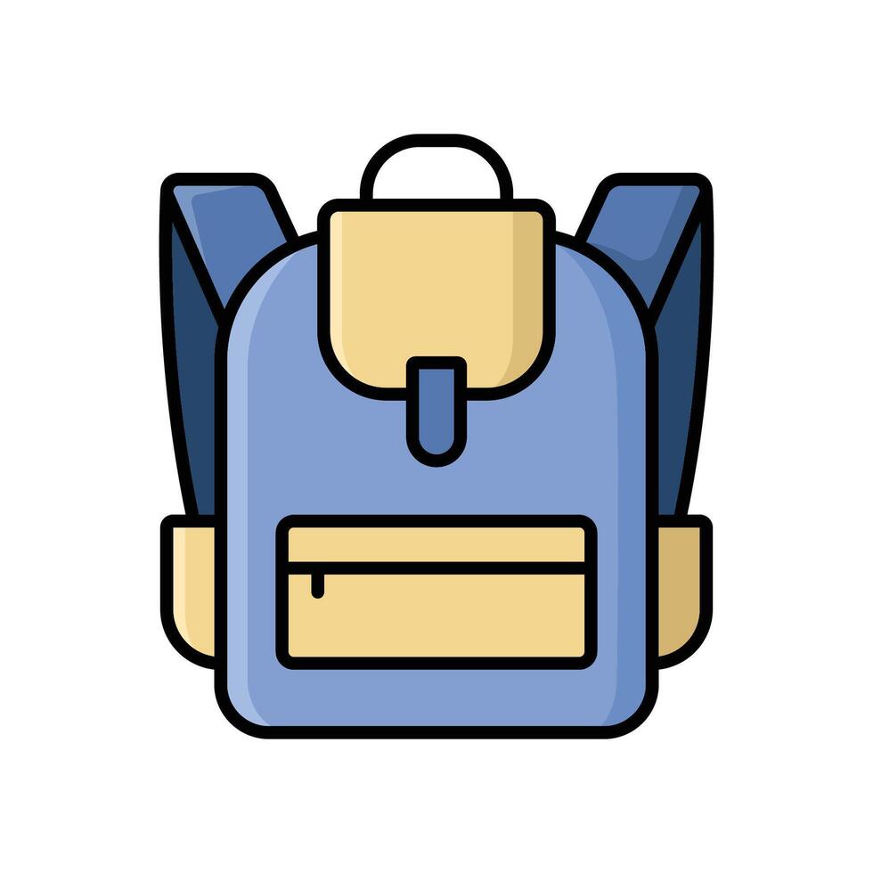 school bag icon design template simple and clean vector