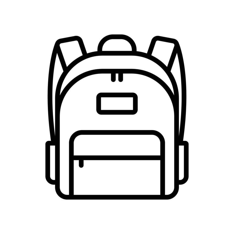 school bag icon design template simple and clean vector