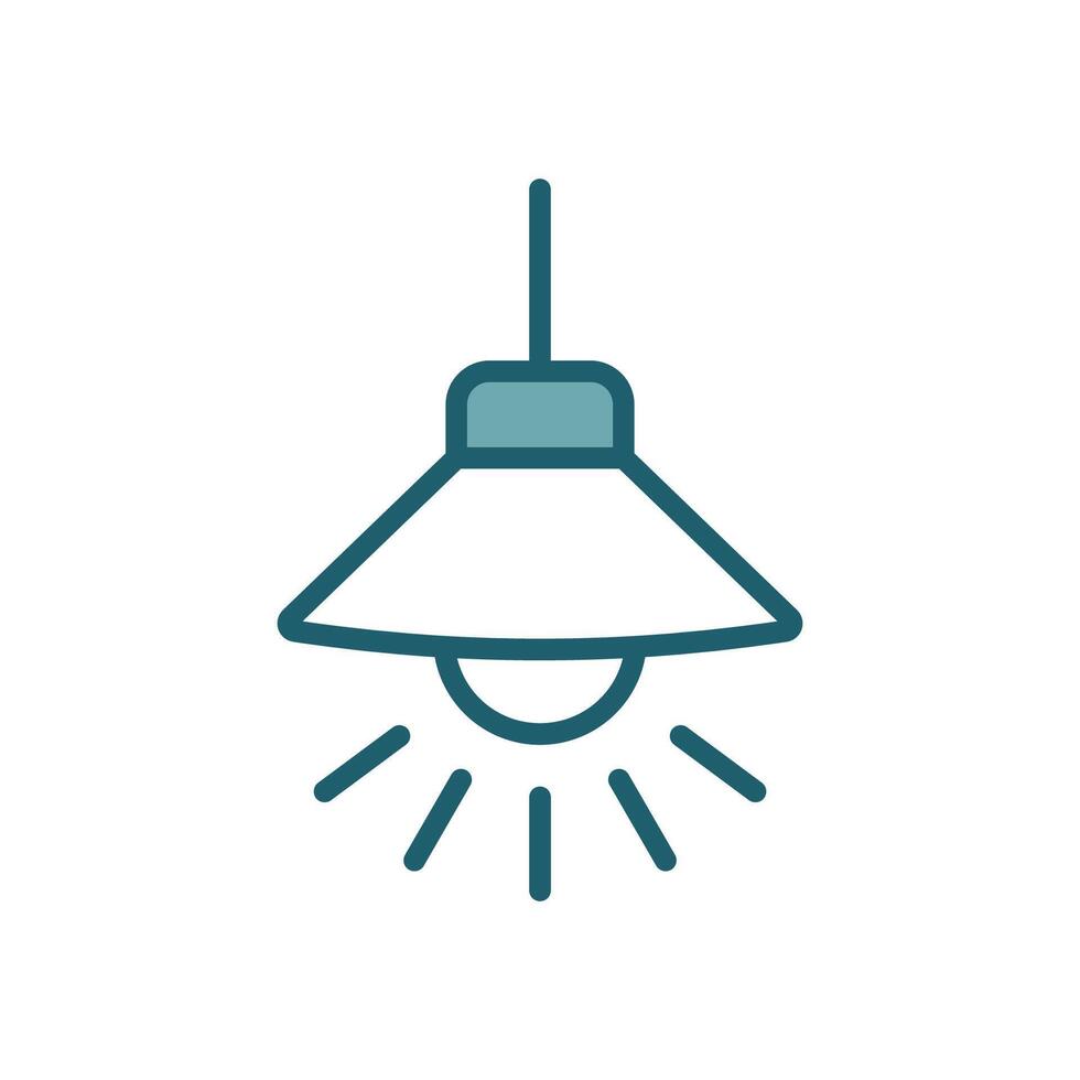hanging lamp icon design template simple and clean vector