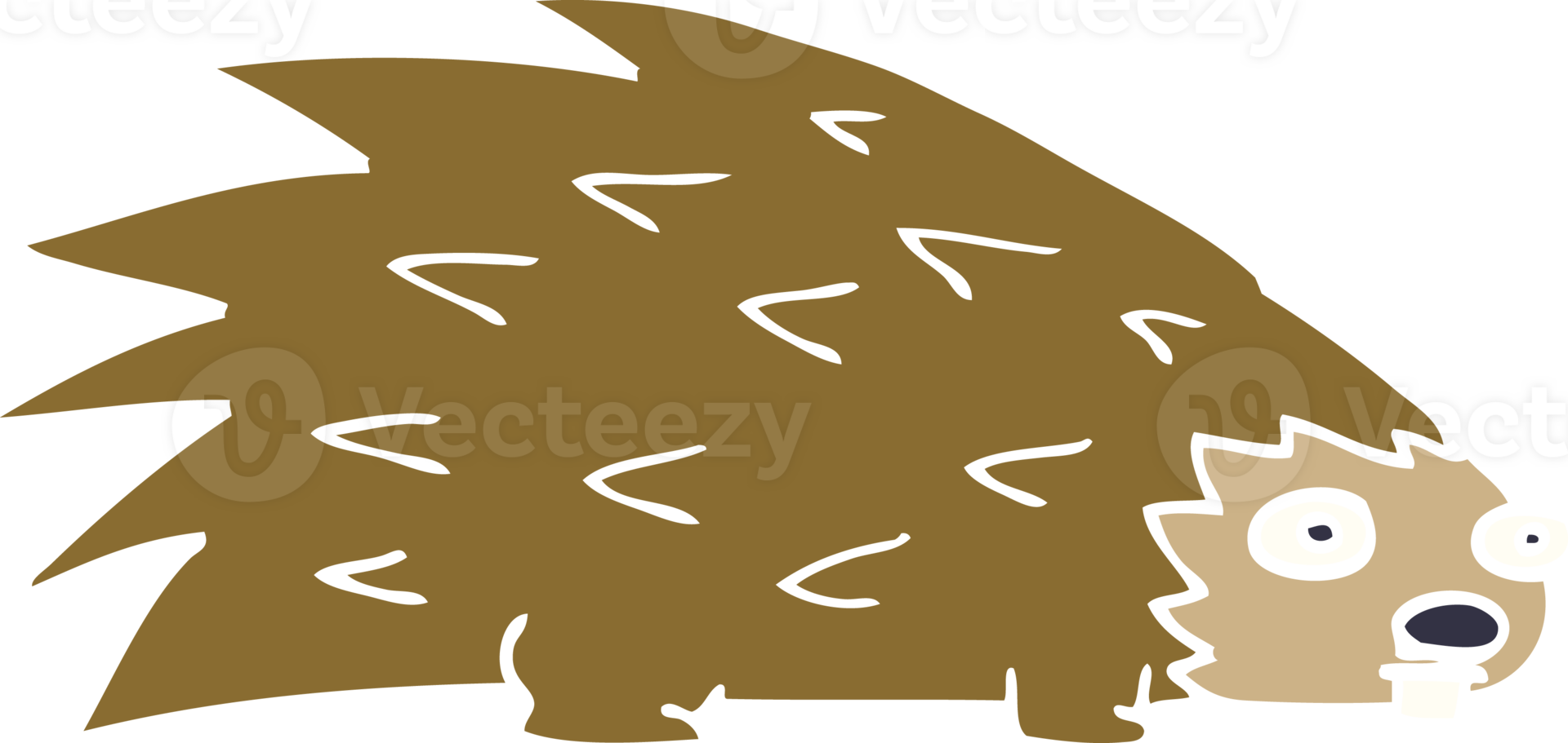 cartoon doodle spiky hedgehog png