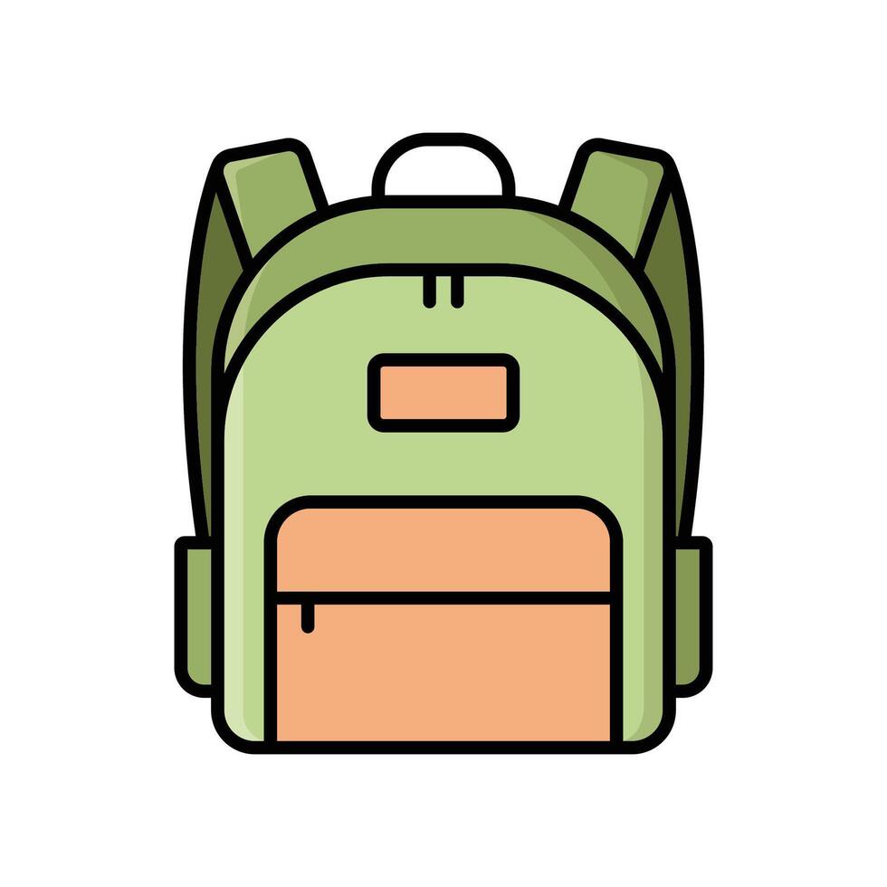 school bag icon design template simple and clean vector