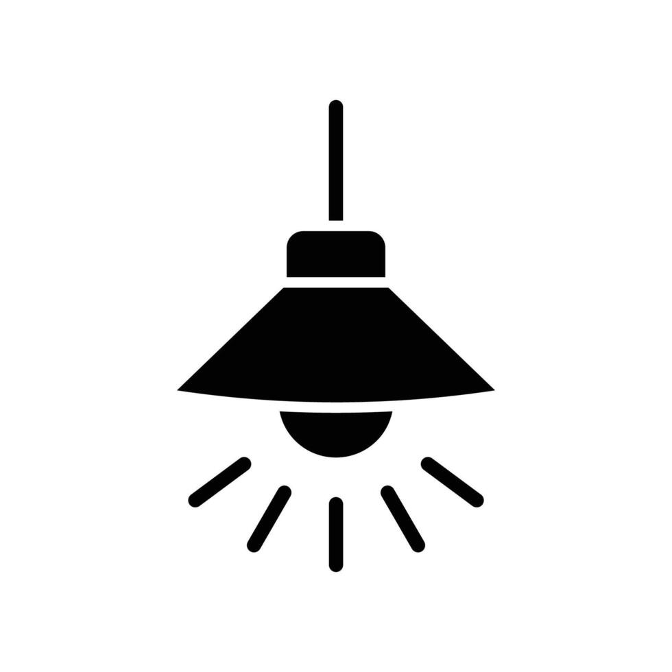 hanging lamp icon design template simple and clean vector