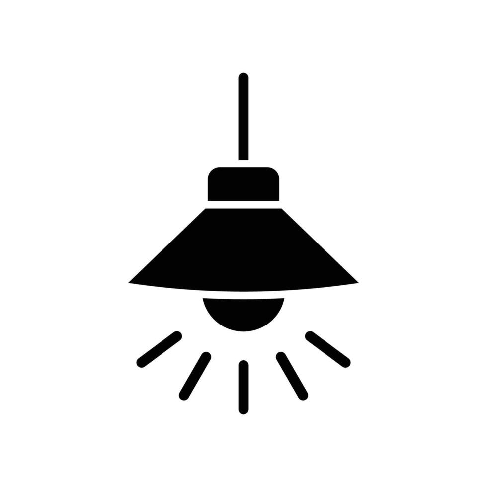 hanging lamp icon design template simple and clean vector