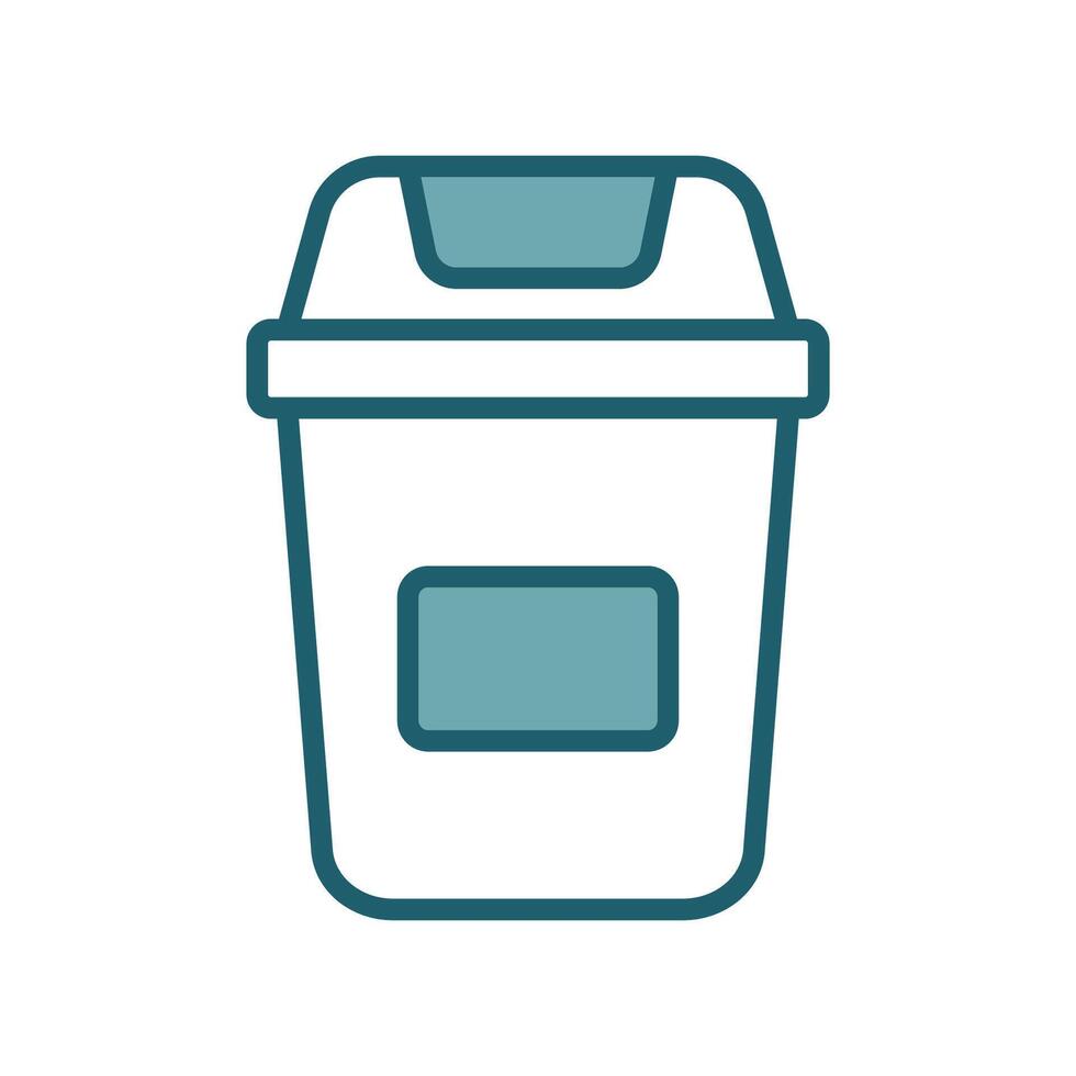 trash can icon design template simple and clean vector