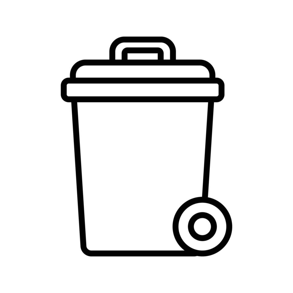 trash can icon design template simple and clean vector
