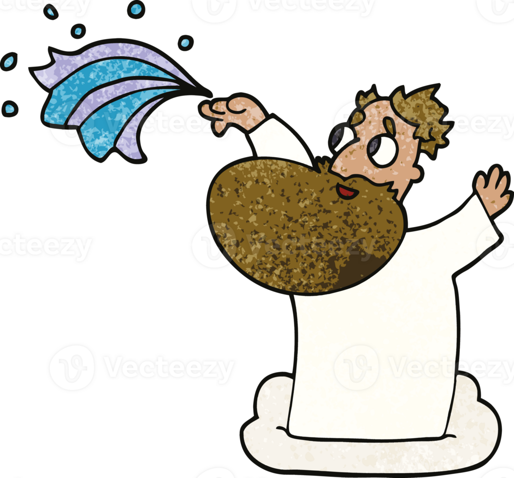 cartoon doodle god creating universe png