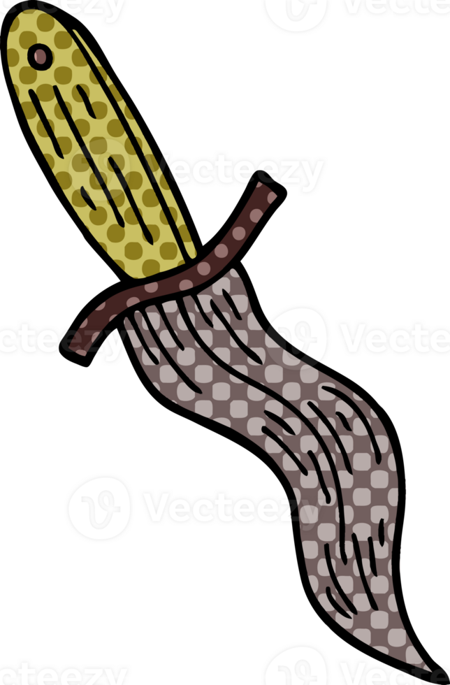 cartoon doodle tattoo dagger symbol png