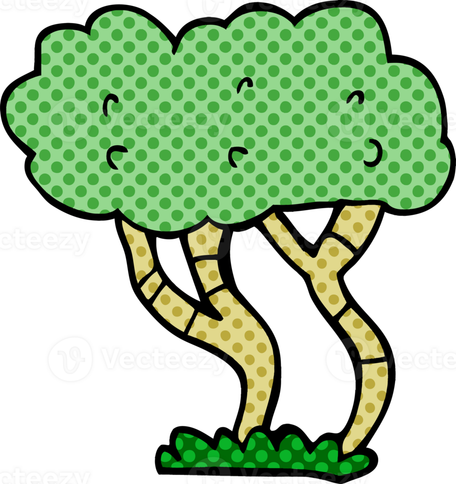 cartoon doodle tree png
