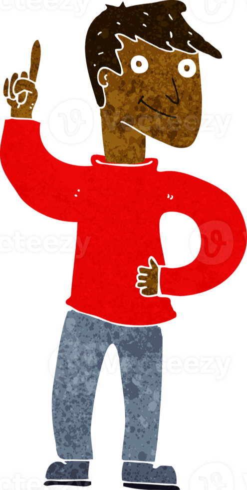 cartoon man with great idea png
