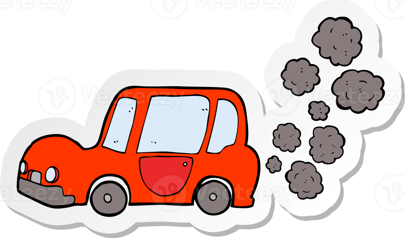 sticker of a cartoon car png