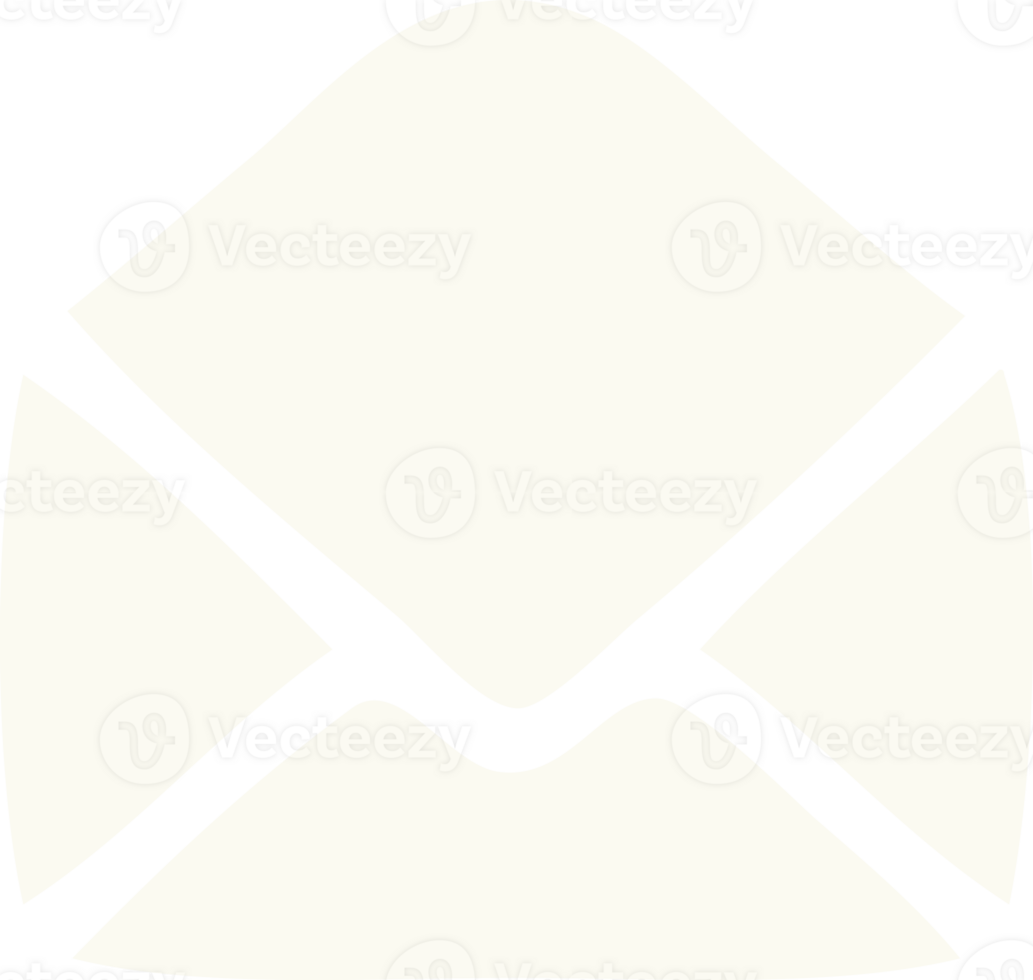 flat color retro cartoon of a paper envelope png