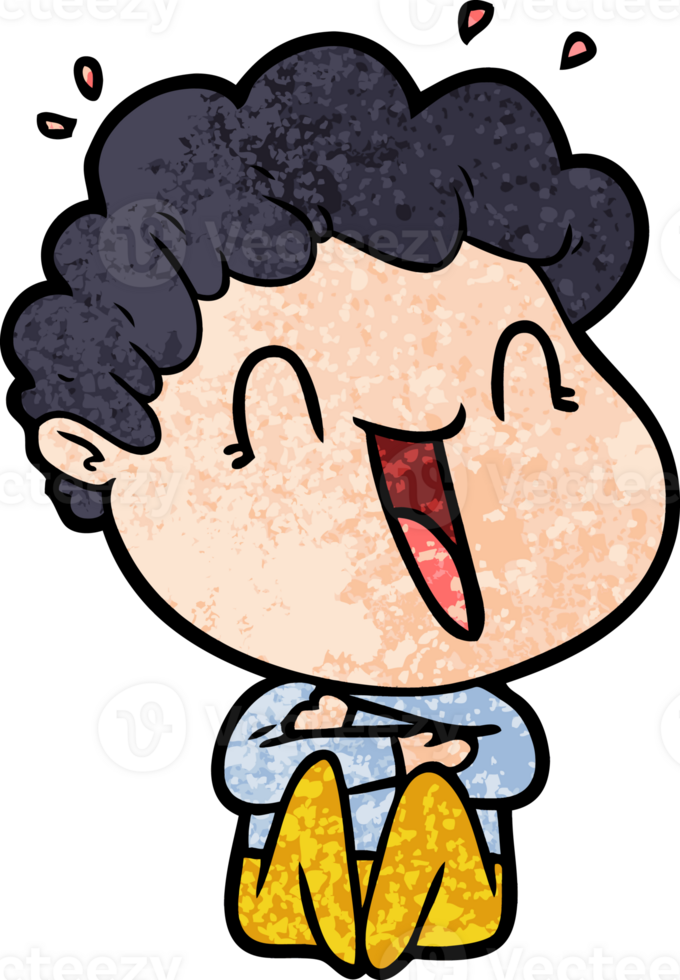cartoon happy man png